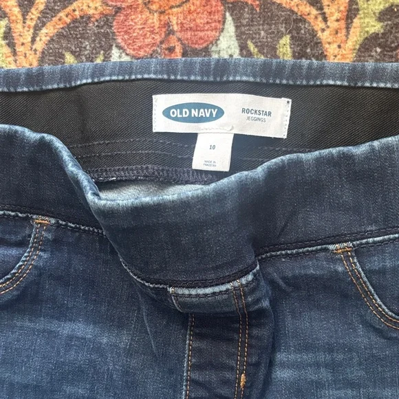 Old Navy Dark Blue Jeggings Size 10 - Picture 2 of 6